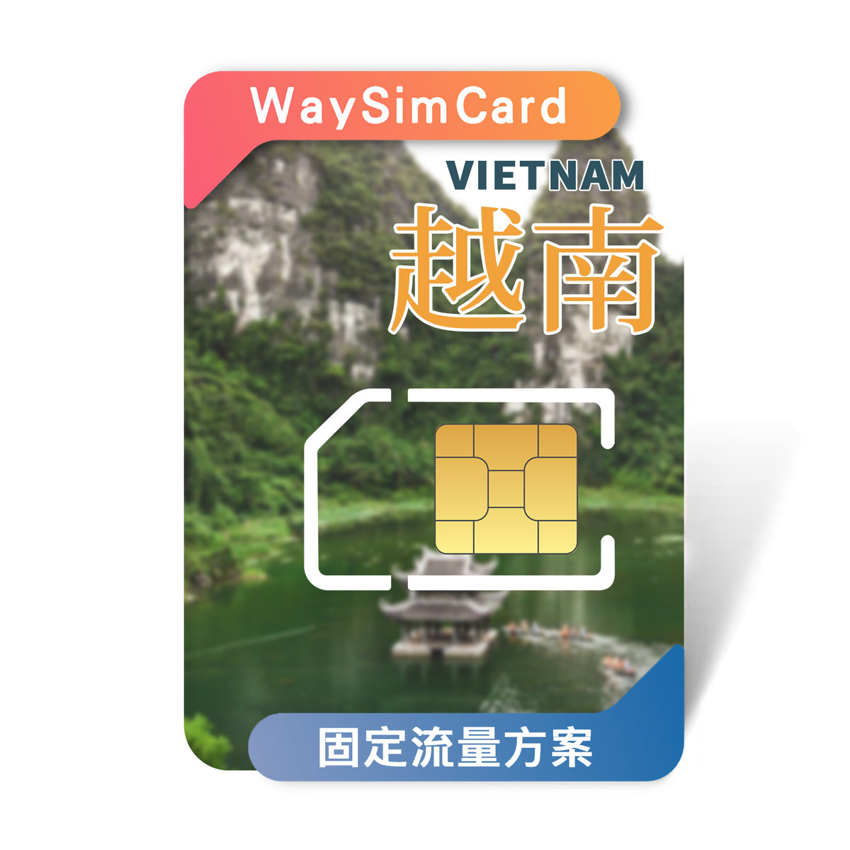 越南上網卡│4G高速 Mobifone/Vietnamobile雙電信固定流量│15、30天